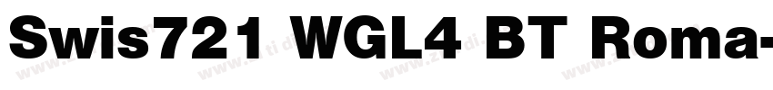 Swis721 WGL4 BT Roma字体转换